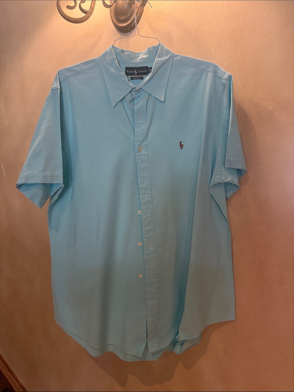 Ralph Lauren Light Blue Short-Sleeve Button-Down Shirt